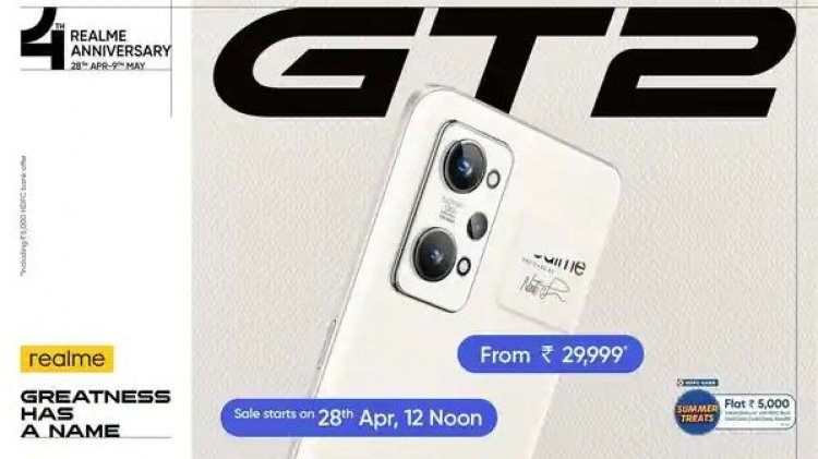 Realme GT 2 Goes for First Sale Today at 12 Noon Via Flipkart: Offers, Competition, Price, and Specs