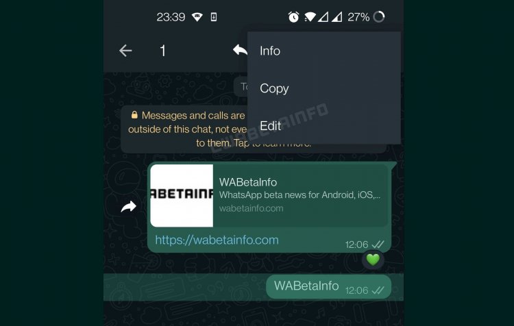 WhatsApp Text Editing is in the works and could be available soon.